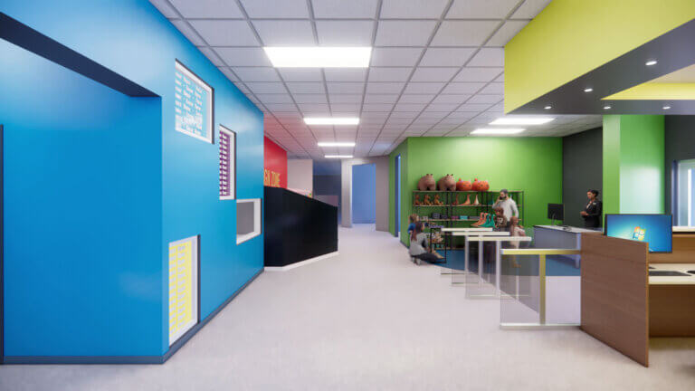 Rendering of the new gift shop